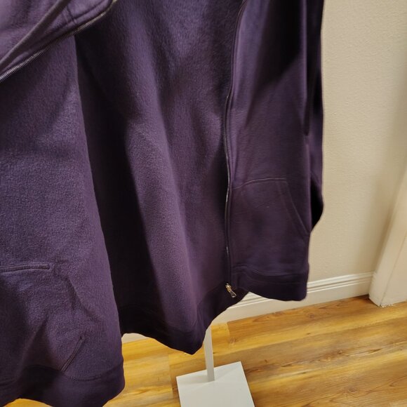 Tek Gear Women's Ultrasoft Fleece Purple Hoodie Size XL Full Zipper - Picture 7 of 11